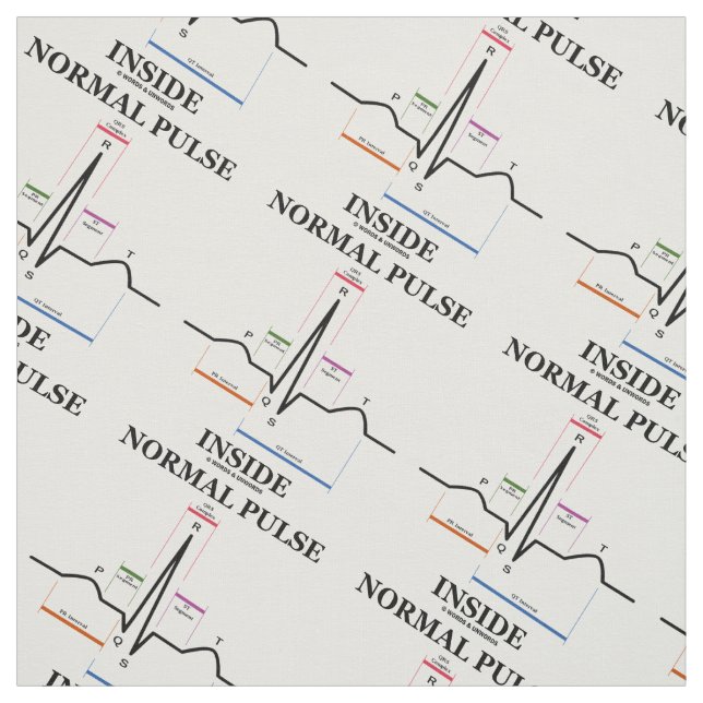 Tecido Eletrocardiograma com pulsação Dentro de pulsação  (Modelo)