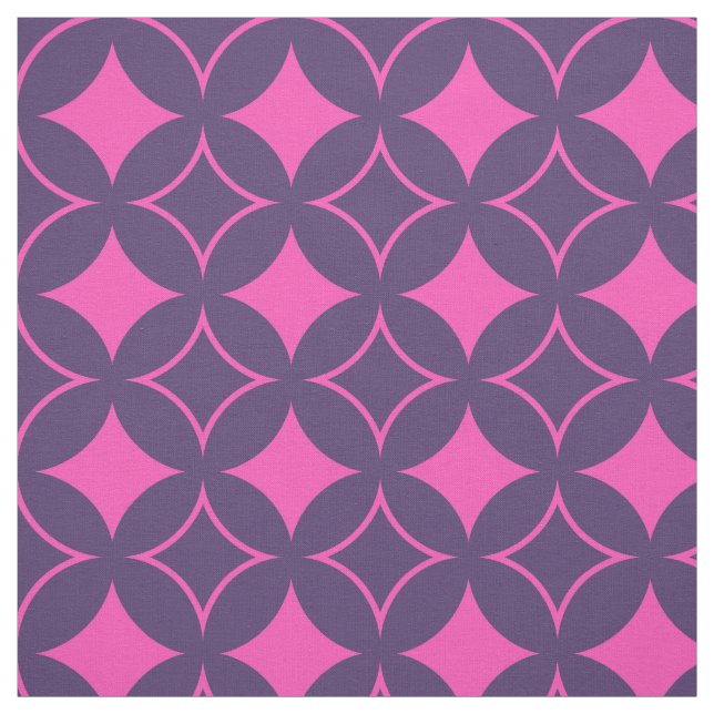 Tecido Embarcação rosa e roxa (Modelo)