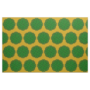 Tecido Emerald Green Flower Ribbon por Kenneth Yoncich
