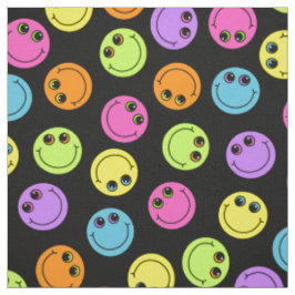 Tecido Emoji colorido enfrenta