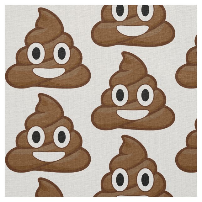 tecido emoji de cocô engraçado (Modelo)