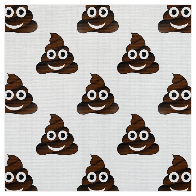 tecido emoji de cocô engraçado (Modelo)