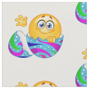 Tecido Emoji de ovo de Páscoa