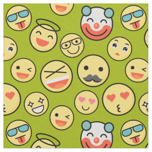 Tecido Emoji Faces