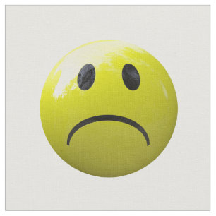 tecido emoji infeliz