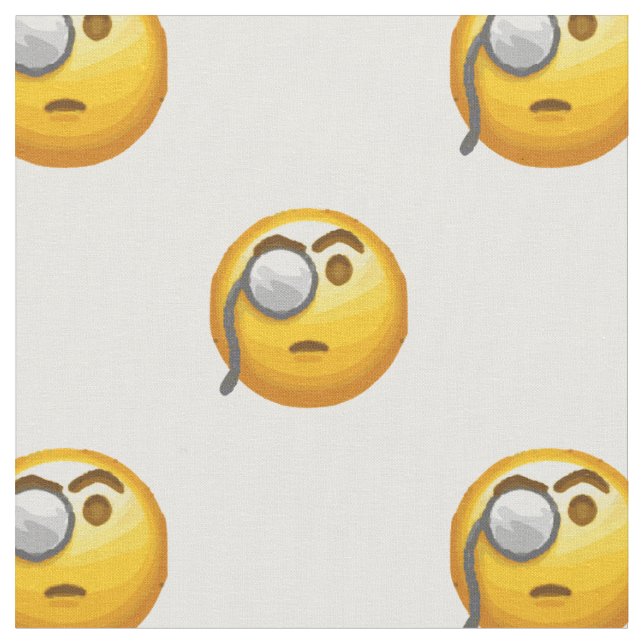 tecido emoji monocle (Detalhe)