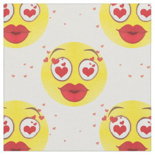 tecido Emoji namorados