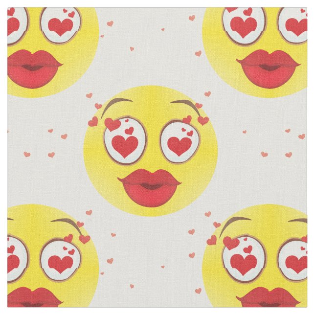 tecido Emoji namorados (Detalhe)