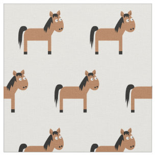 Tecido Enfermeiro-Bebê-Bebê-Cavalo-Bonito Branco
