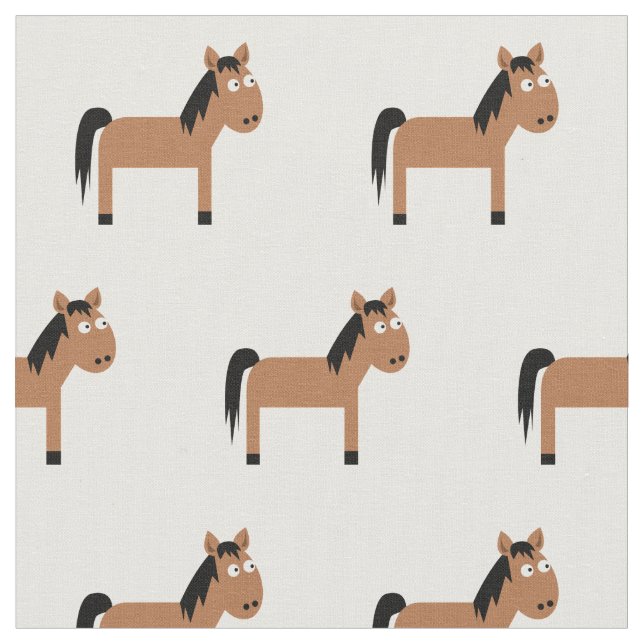 Tecido Enfermeiro-Bebê-Bebê-Cavalo-Bonito Branco (Detalhe)