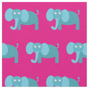 Tecido Enfermeiro Bebê Elefante Bonito Rosa