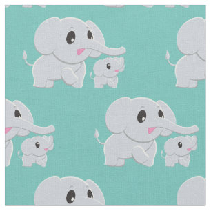 Tecido Enfermeiro de Bebê Elefante Bonito