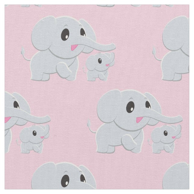 Tecido Enfermeiro de Bebê Elefante Bonito (Detalhe)