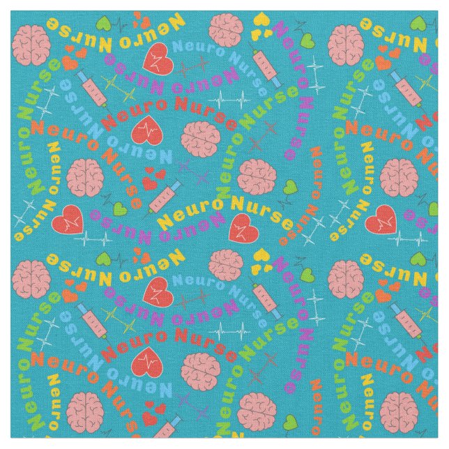 Tecido Enfermeiro Neuro Teal (Detalhe)