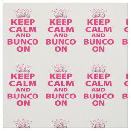 Tecido Engraçado Bunco Dice Novelty Fique Calmo