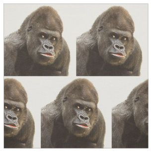 Tecido engraçado do gorila