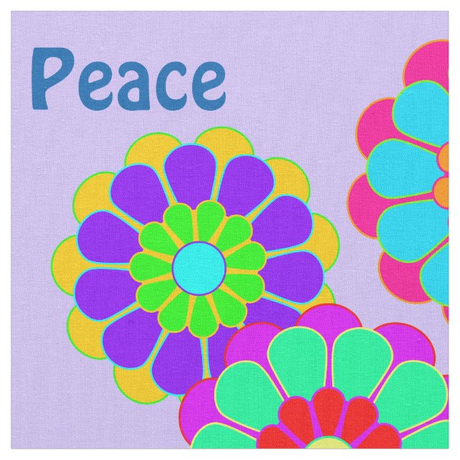 Tecido Engraçado Flor Bloqueio I II III + sua ideia (Detalhe)