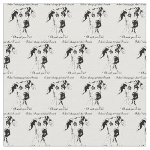 Tecido Engraçado, Grande Dane, Cachorro Maluco