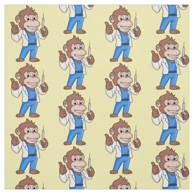 Tecido Engraçado orangotango macaco (Modelo)