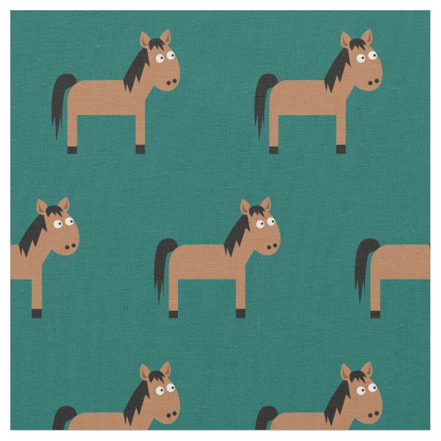 Tecido Enxerto De Bebê, Cute Horse Kid (Detalhe)