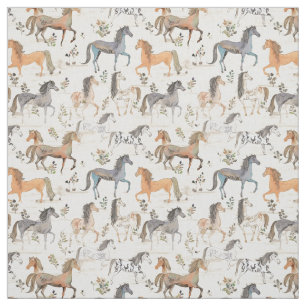 Tecido Equinos Elegância: Cavalo Whimsy