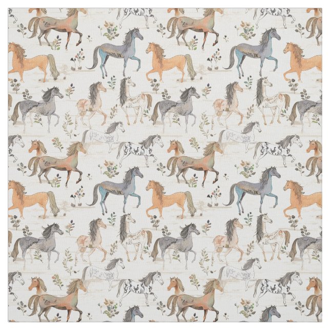 Tecido Equinos Elegância: Cavalo Whimsy (Modelo)