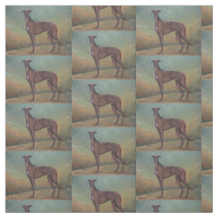 Tecido ereto da arte do cão do galgo