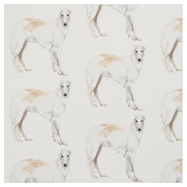 Tecido ereto da arte do cão do Wolfhound do russo (Modelo)