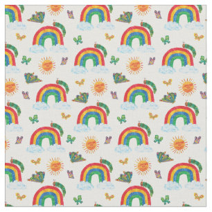 Tecido Eric Carle   Lagarta à Borboleta Arco-Íris