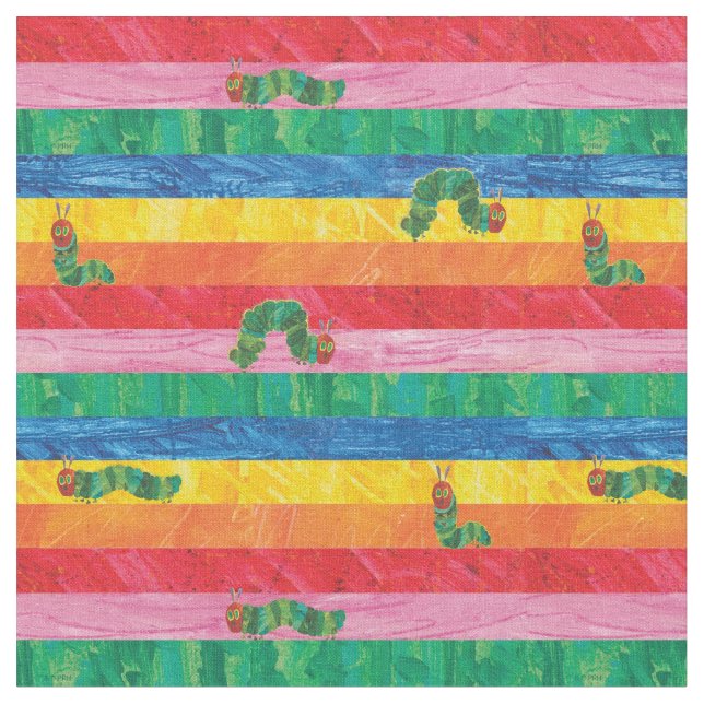 Tecido Eric Carle | Padrões de distribuição do arco-íris  (Detalhe)