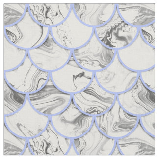 Tecido Escalas de sereia de cinza