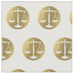 Tecido Escalas douradas elegantes do advogado de justi&#231;a