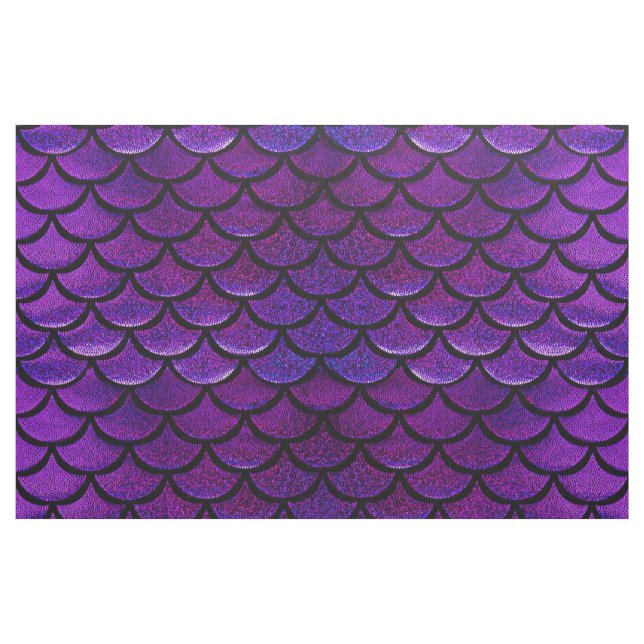Tecido Escalas roxas & azuis de Falln da sereia (Fat Quarter)