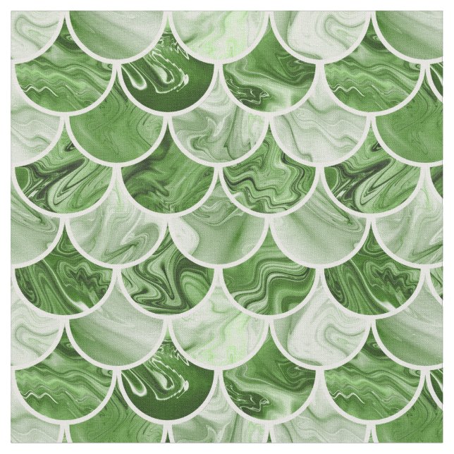 Tecido Escalas verdes de sereia (Detalhe)