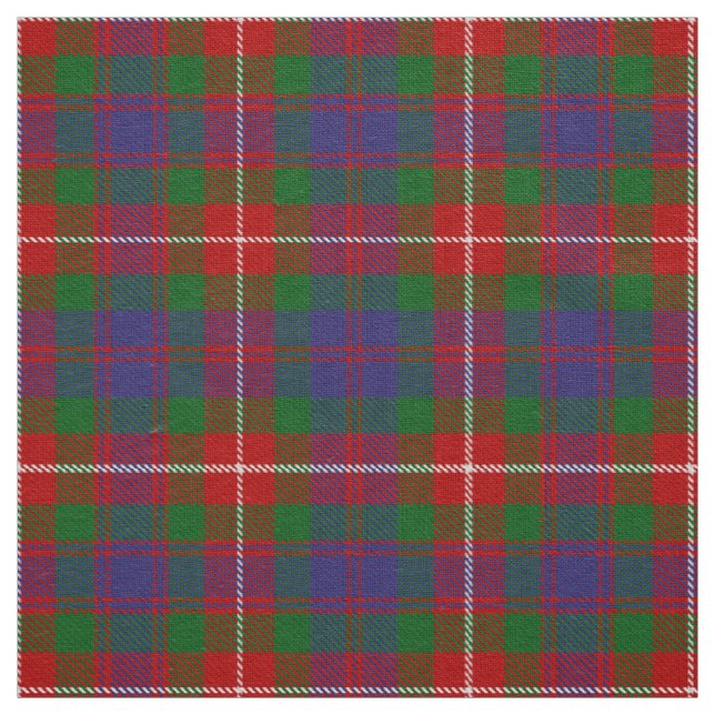 Tecido Escocês Clã Fraser da Xadrez Lovat Tartan (Modelo)