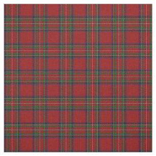 Tecido escocês vermelho real do Tartan de Stewart