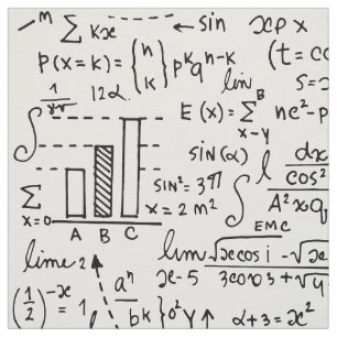 Tecido escrivaninhas matemáticas