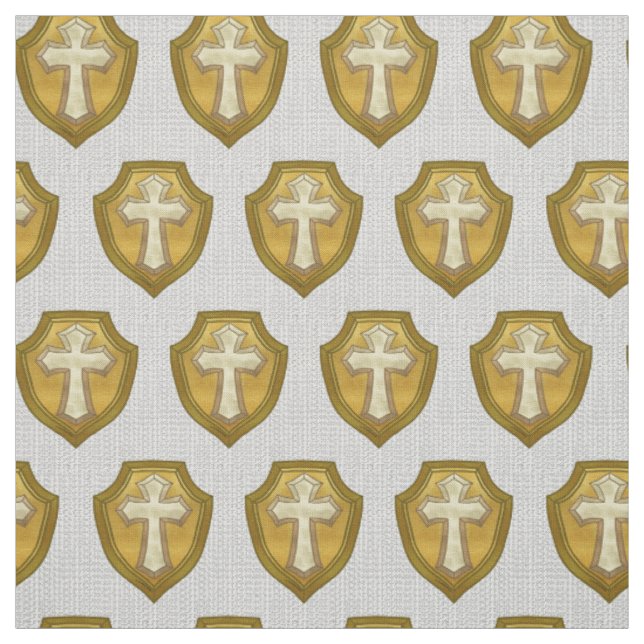 Tecido Escudo Cruz Cristã (Amostra)