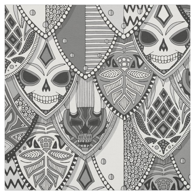 Tecido escudos góticos bw (Modelo)