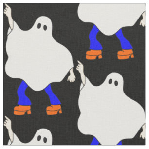 Tecido Esfregona fantasma de halloween da discoteca dos a