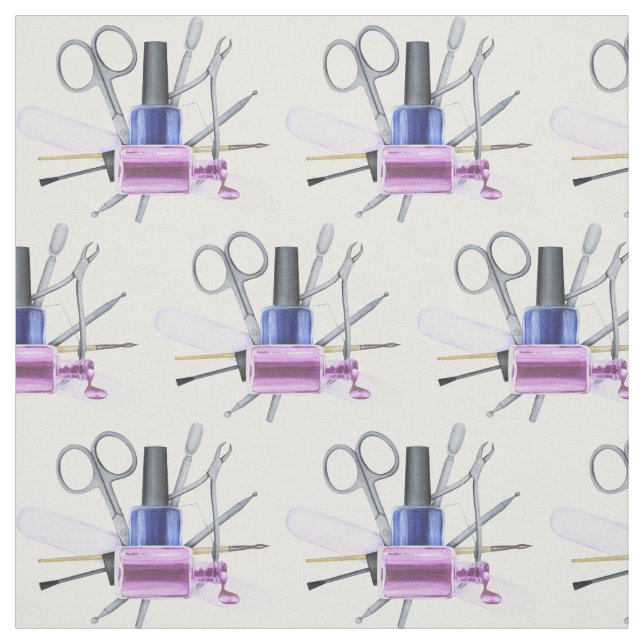 Tecido Esmalte Aquarela Salão de Beleza Unhas (Modelo)