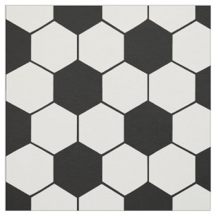 Tecido Espetáculo preto e branco da equipe de futebol