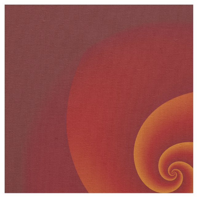 Tecido Espirais poderosos - laranja vermelho + suas ideia (Detalhe)