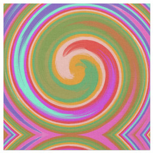 Tecido espiral abstrato colorida