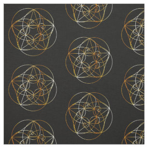 Tecido Espiral de Fibonacci a geometria sagrado