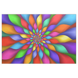 Tecido espiral psicadélico vívido brilhante
