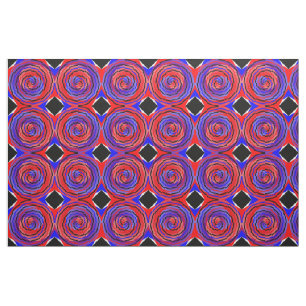 Tecido Espiral Red & Blue Counter de Kenneth Yoncich