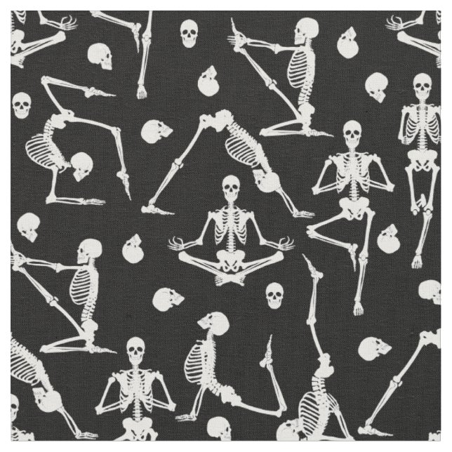 Tecido esqueletos de yoga ossos anatomia crânio sinistro (Detalhe)