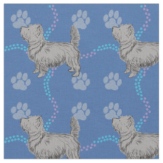 Tecido Esquema Artístico - Cairn Terrier
