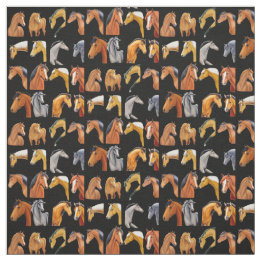 Tecido Esquemas de Cavalos